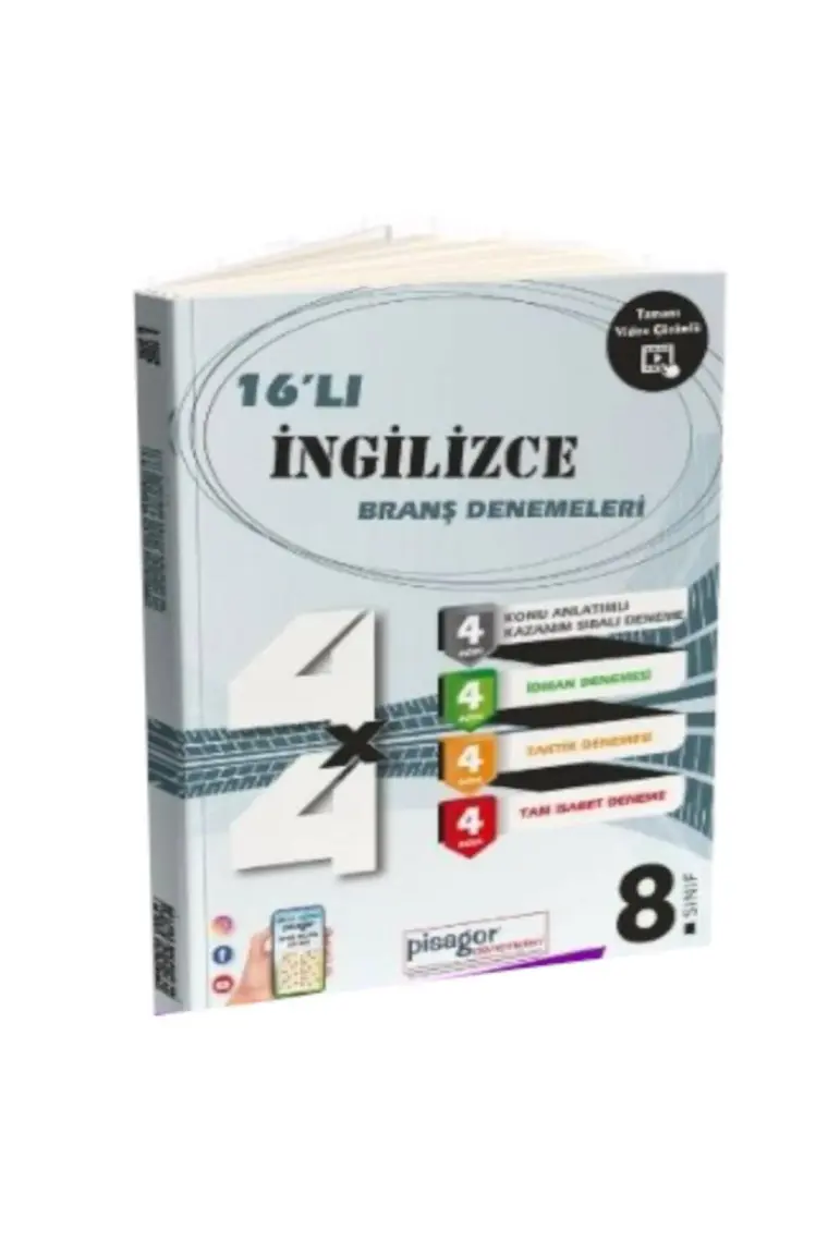 Zeka Küpü Yayınları Pisagor 16'lı Ingilizce Branş Denemeleri