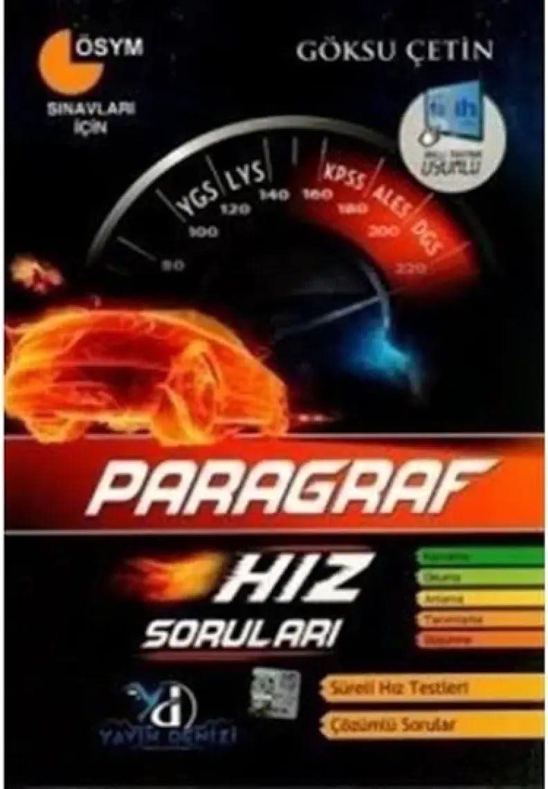 Yayın Denizi Yayınları Paragraf Hız Soruları - YGS,LYS ,ALES,DGS,KPSS
