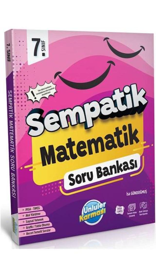 Ünlüler Karması 7. Sınıf Sempatik Matematik Soru Bankası