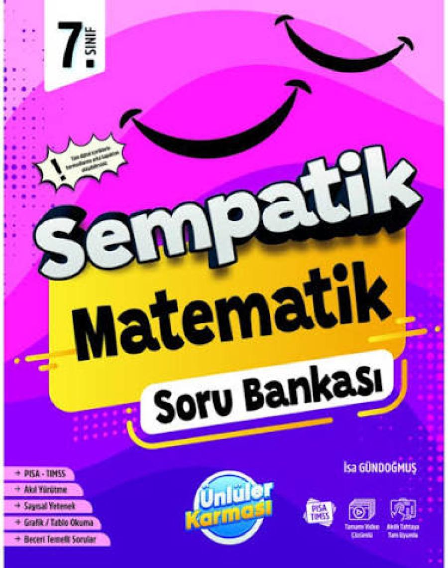 Ünlüler Karması 7. Sınıf Sempatik Matematik Soru Bankası