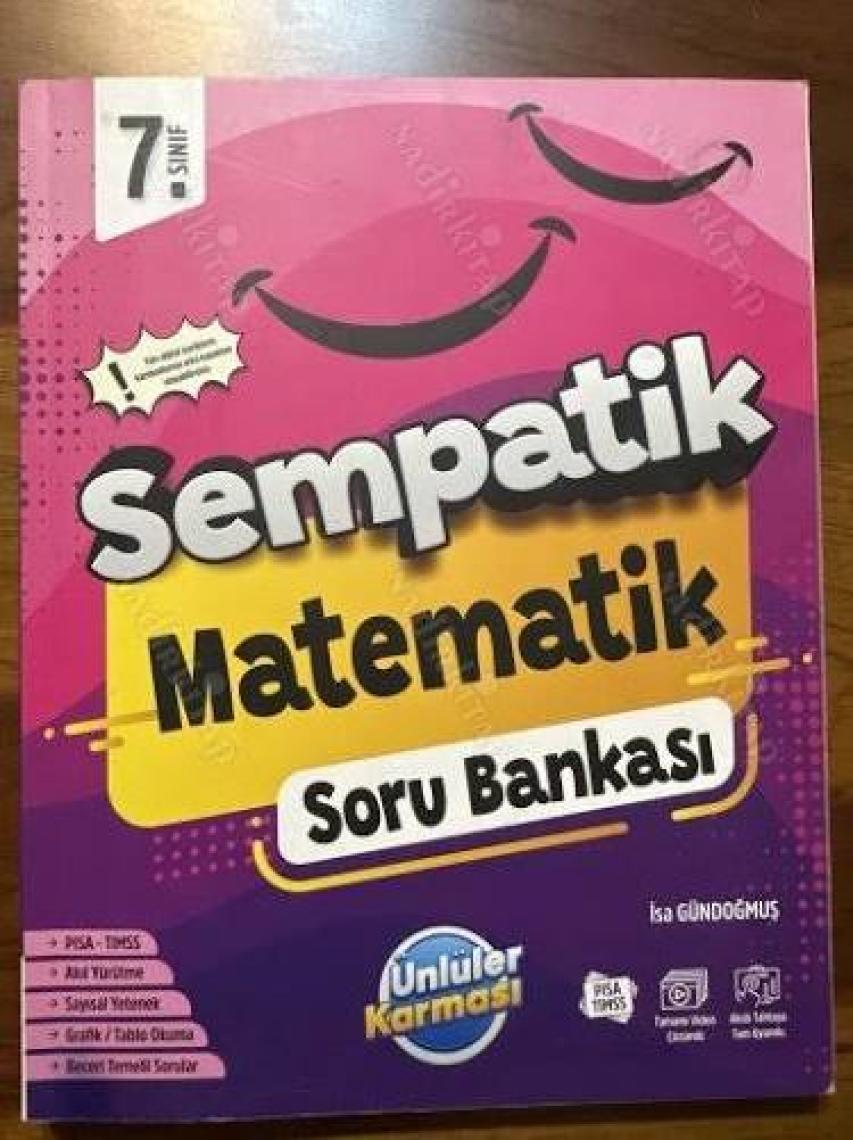 Ünlüler Karması 7. Sınıf Sempatik Matematik Soru Bankası