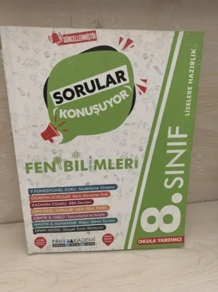 Pruva Akademi 8. Sınıf Fen Bilimleri Soru Bankası