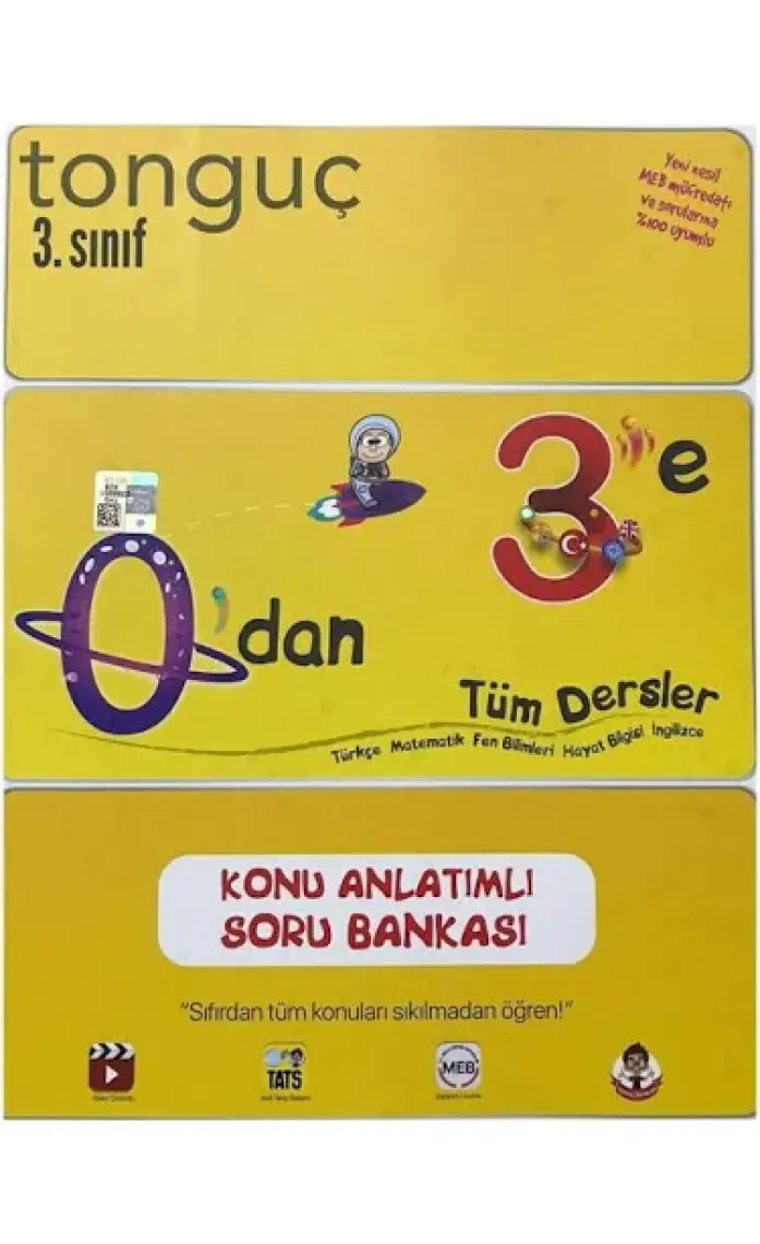 Tonguç Akademi 3. Sınıf 0 Dan 3 E Konu Anlatımlı Soru Bankası