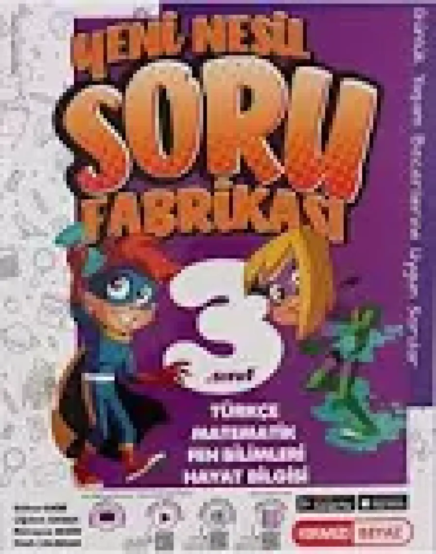 Kırmızı Beyaz Yayınlar 3.Sınıf Yeni Nesil Efsane Soru Fabrikası