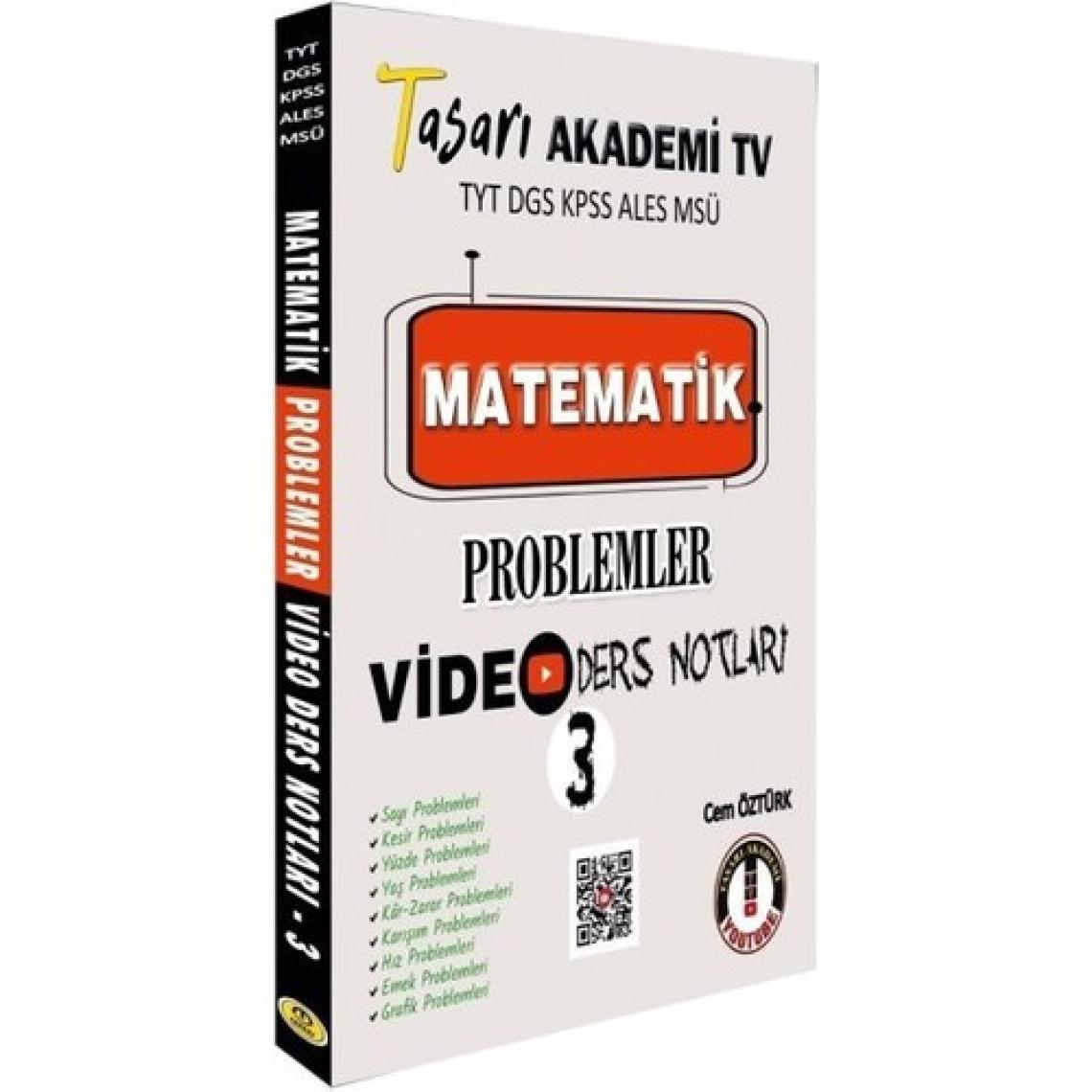 Tasarı Akademi Yayınları Tasarı Matematik Problemler Video Ders Notları 3