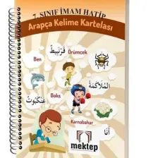 Mektep 7. Sınıf İmam Hatip Arapça Kelime Kartelası
