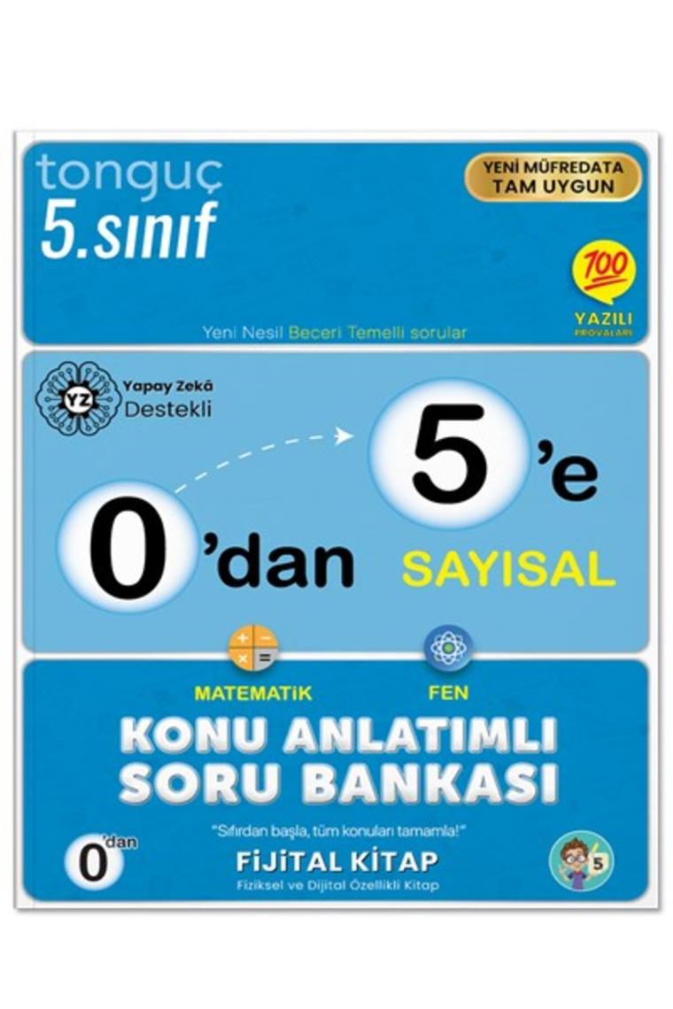 5. Sınıf 0'dan 5 E Sayısal Konu Anlatımlı Soru Bankası Tonguç Akademi