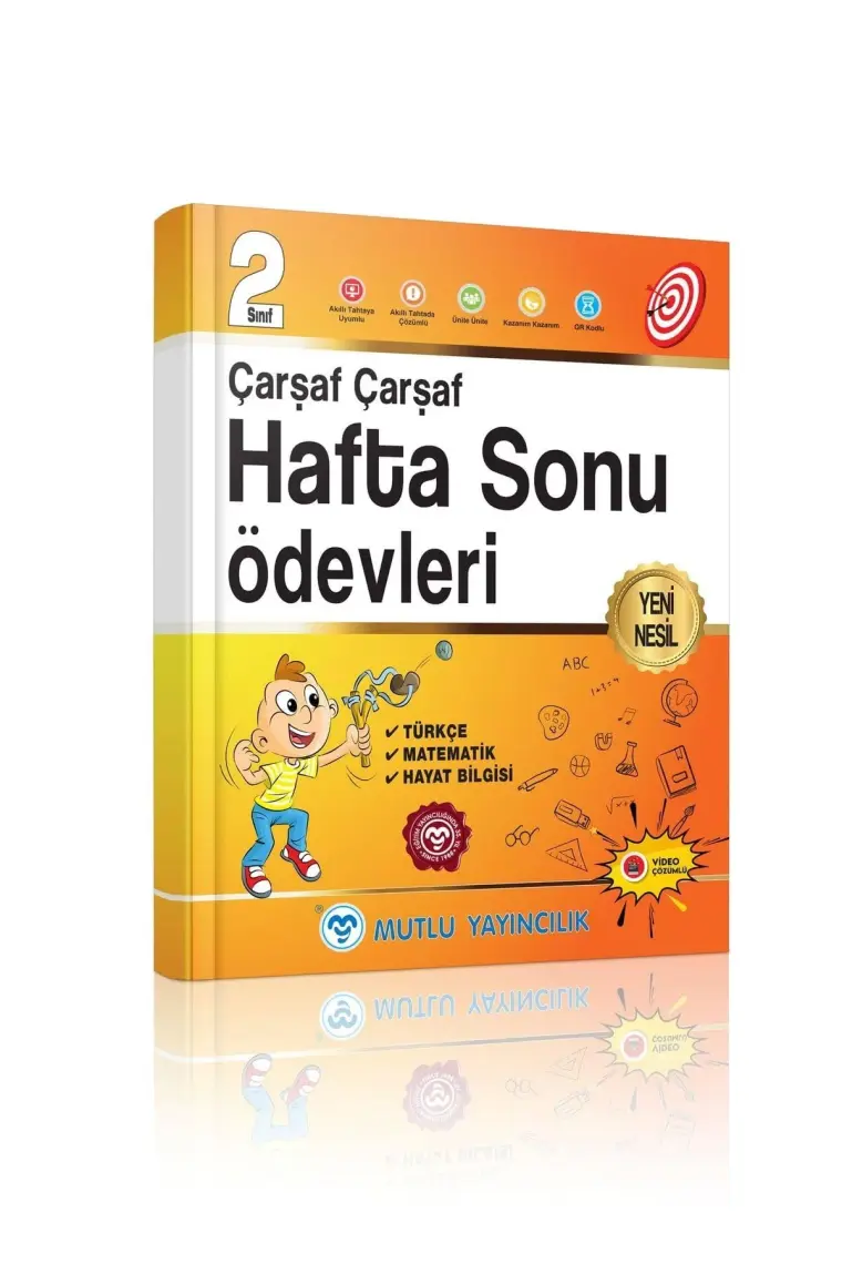 Mutlu Yayıncılık 2. Sınıf Çarşaf Çarşaf Hafta Sonu Ödevleri