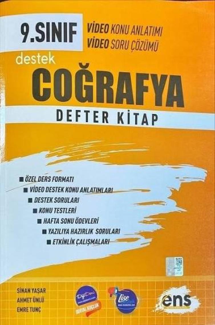 ENS Yayıncılık 9. Sınıf Coğrafya Destek Deteri 2023