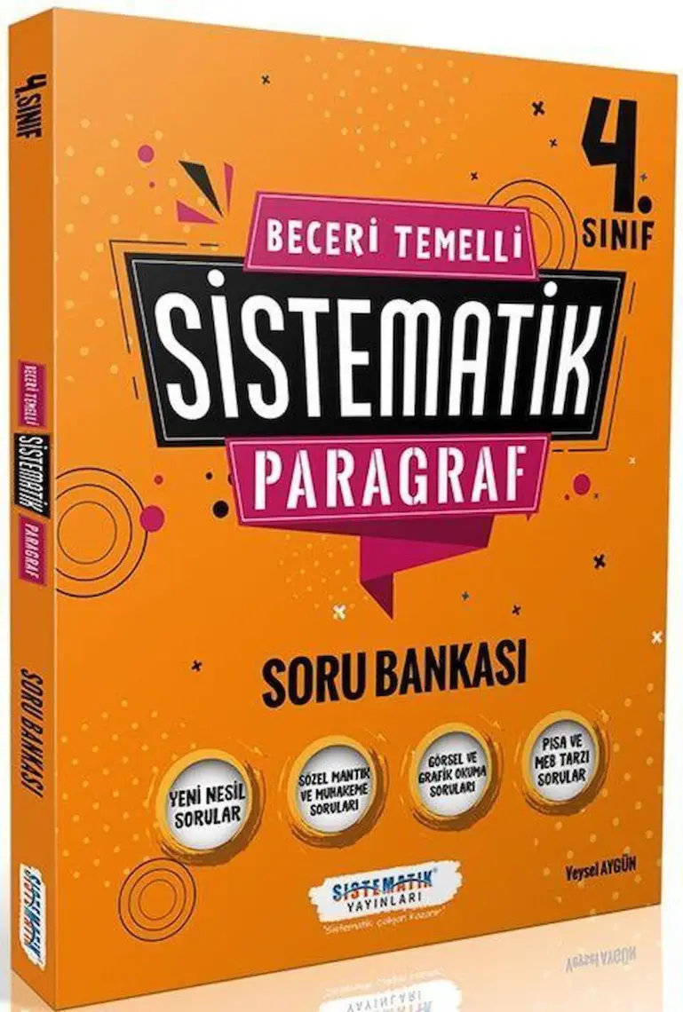 Sistematik Yayınları 4. Sınıf Beceri Temelli Sistematik Paragraf Soru Bankası
