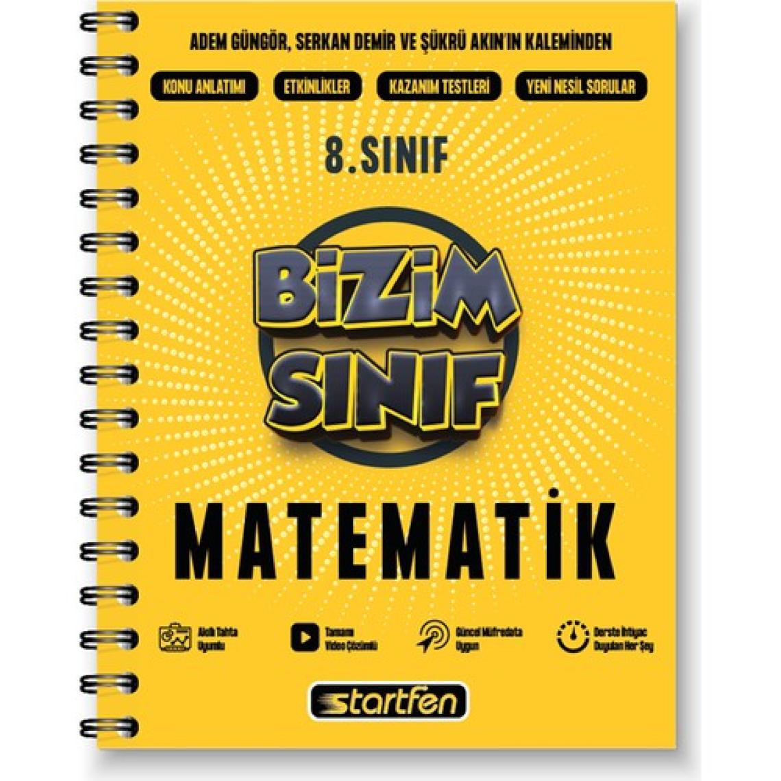 Startfen Yayınları 8. Sınıf Bizim Sınıf Matematik Defteri
