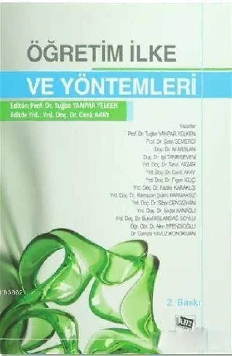 Anı Yayıncılık Öğretim İlke ve Yöntemleri