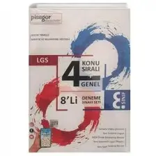Zeka Küpü Yayınları 8. Sınıf Pisagor Denemeleri 8. Sınıf Lgs 8'li Deneme Sınavı Seti