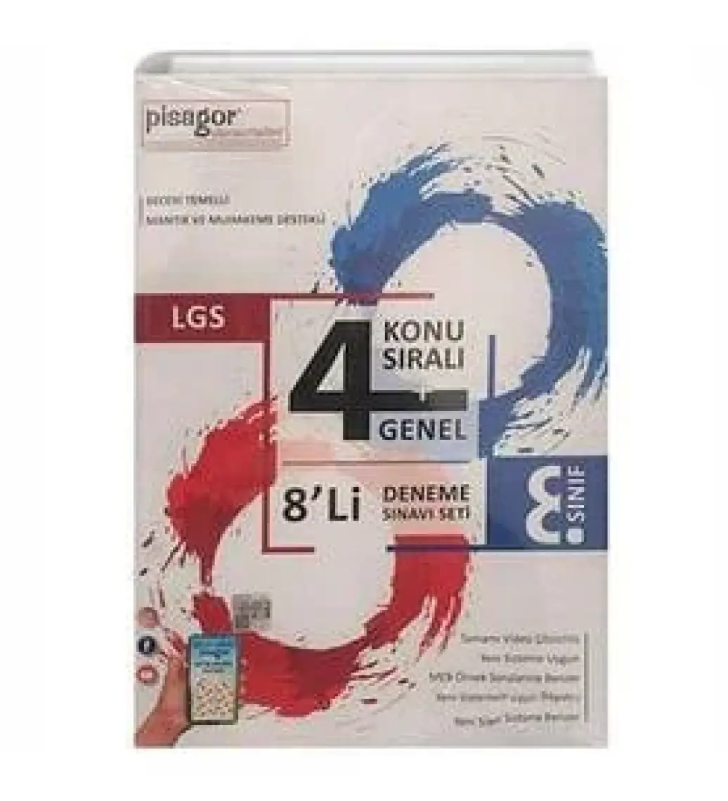 Zeka Küpü Yayınları 8. Sınıf Pisagor Denemeleri 8. Sınıf Lgs 8'li Deneme Sınavı Seti