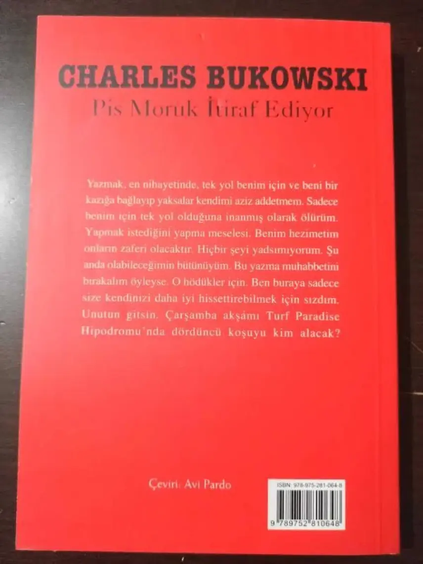 Pis Moruk İtiraf Ediyor-Charles Bukowski