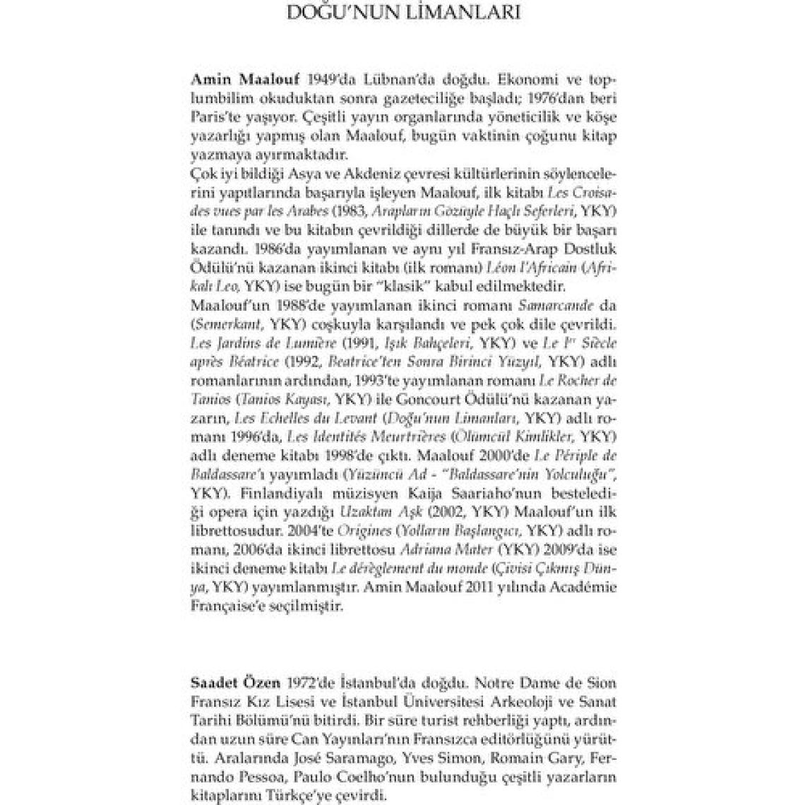 Doğu'nun Limanları - Amin Maalouf
