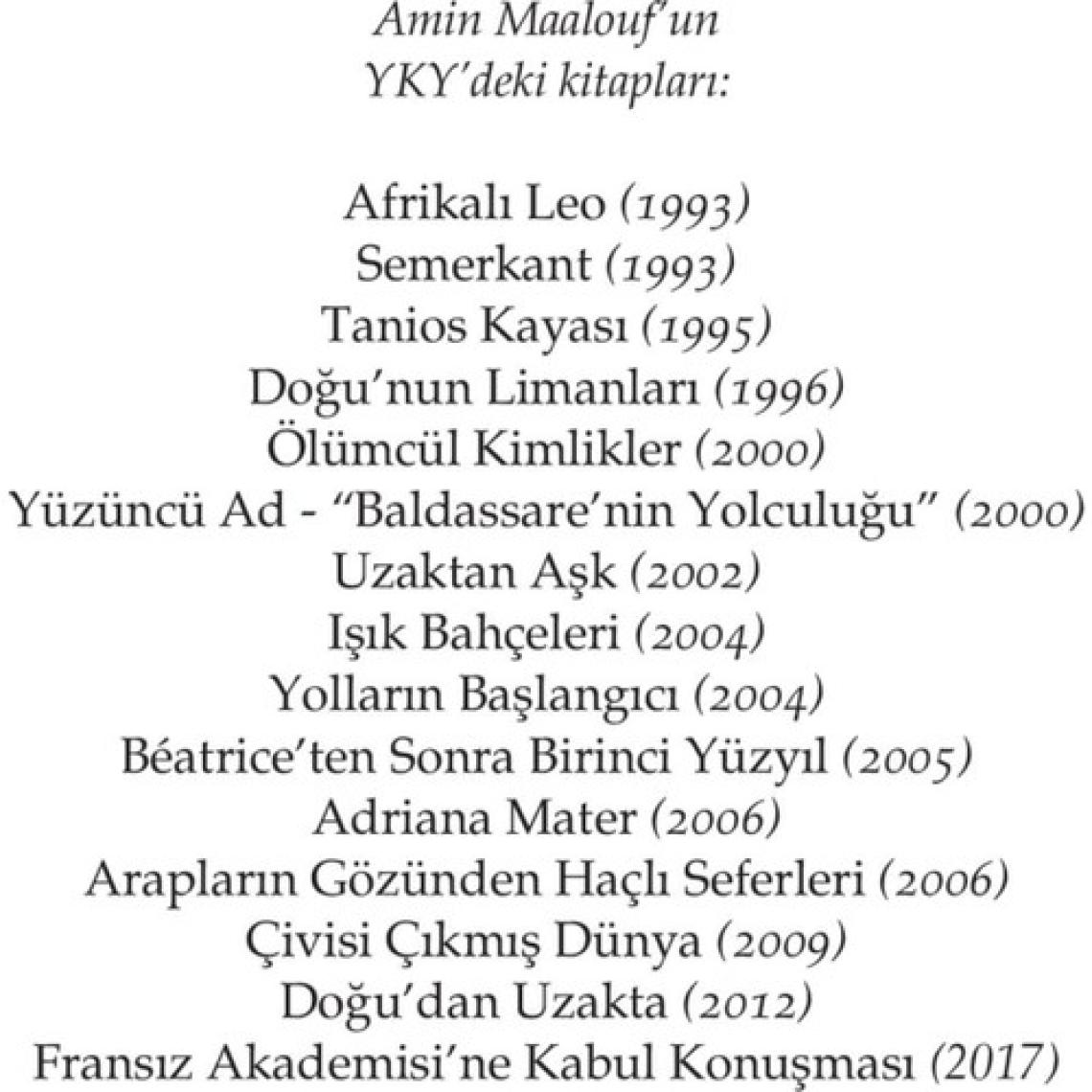 Doğu'nun Limanları - Amin Maalouf