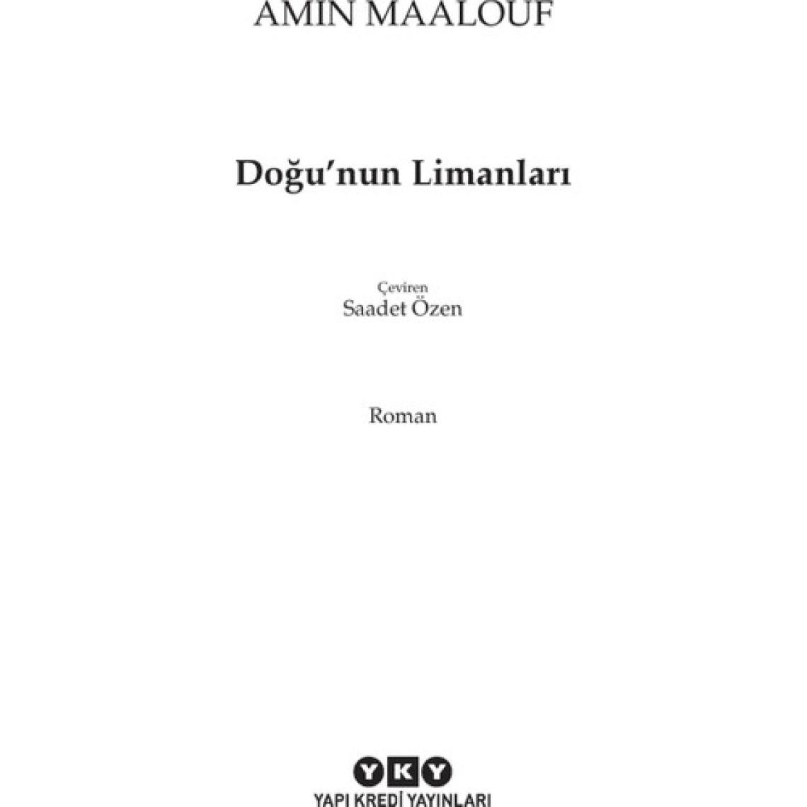 Doğu'nun Limanları - Amin Maalouf