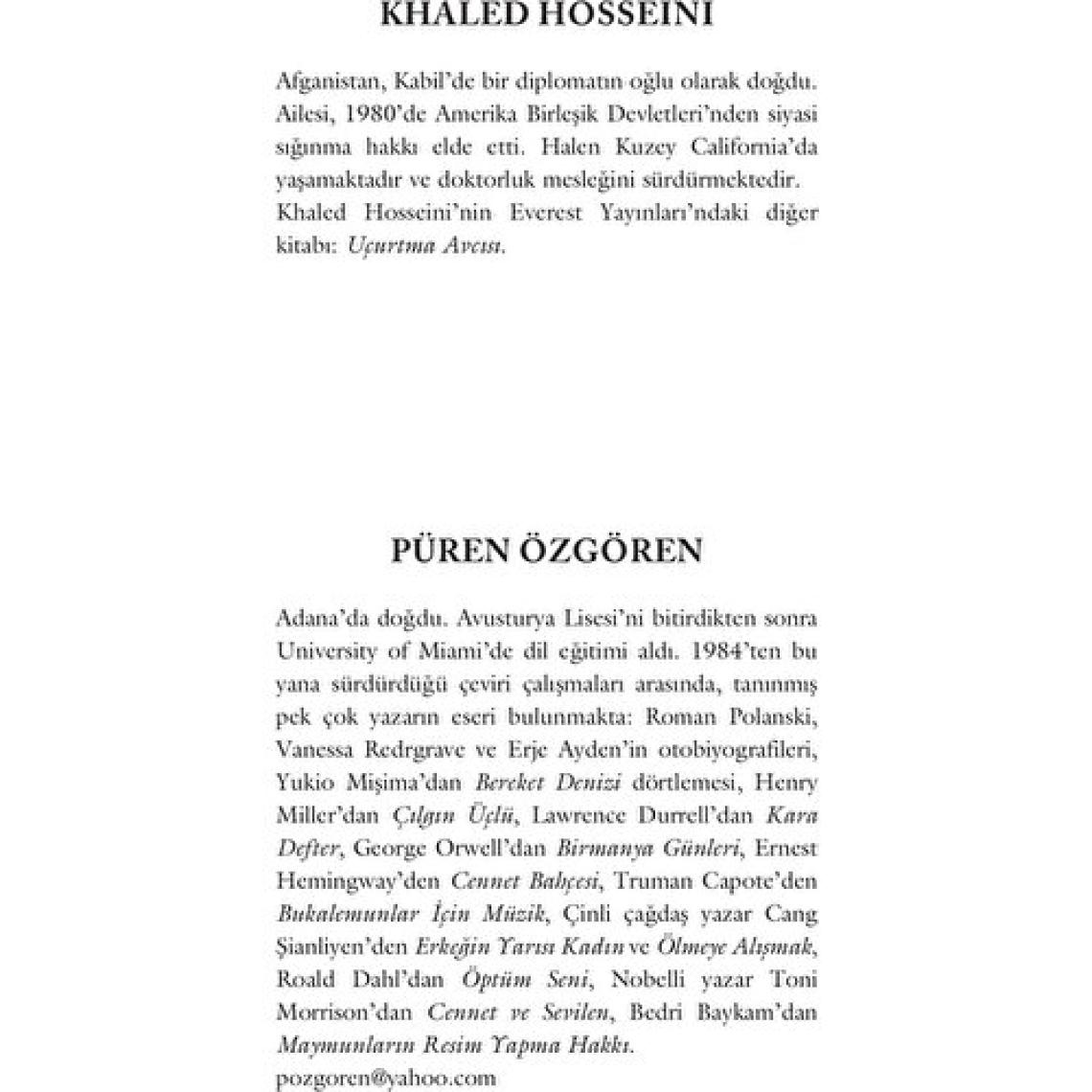 Uçurtma Avcısı - Khaled Hosseini