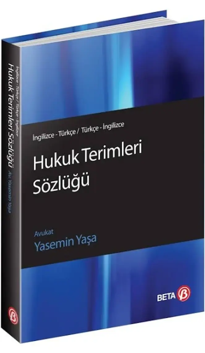 Beta Kitap Hukuk Terimleri Sözlüğü - Yasemin Yaşa