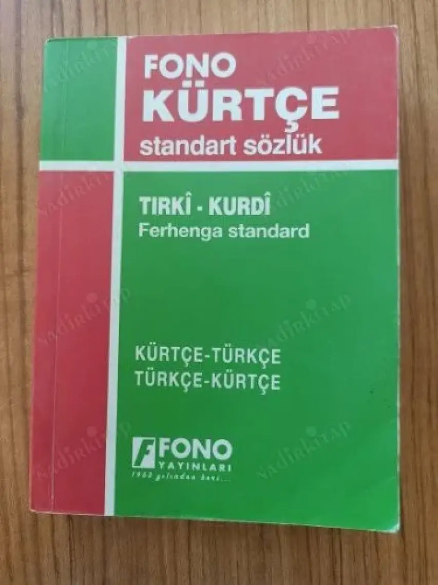 Fono Yayınları Kürtçe, Türkçe - Türkçe, Kürtçe Standart Sözlük