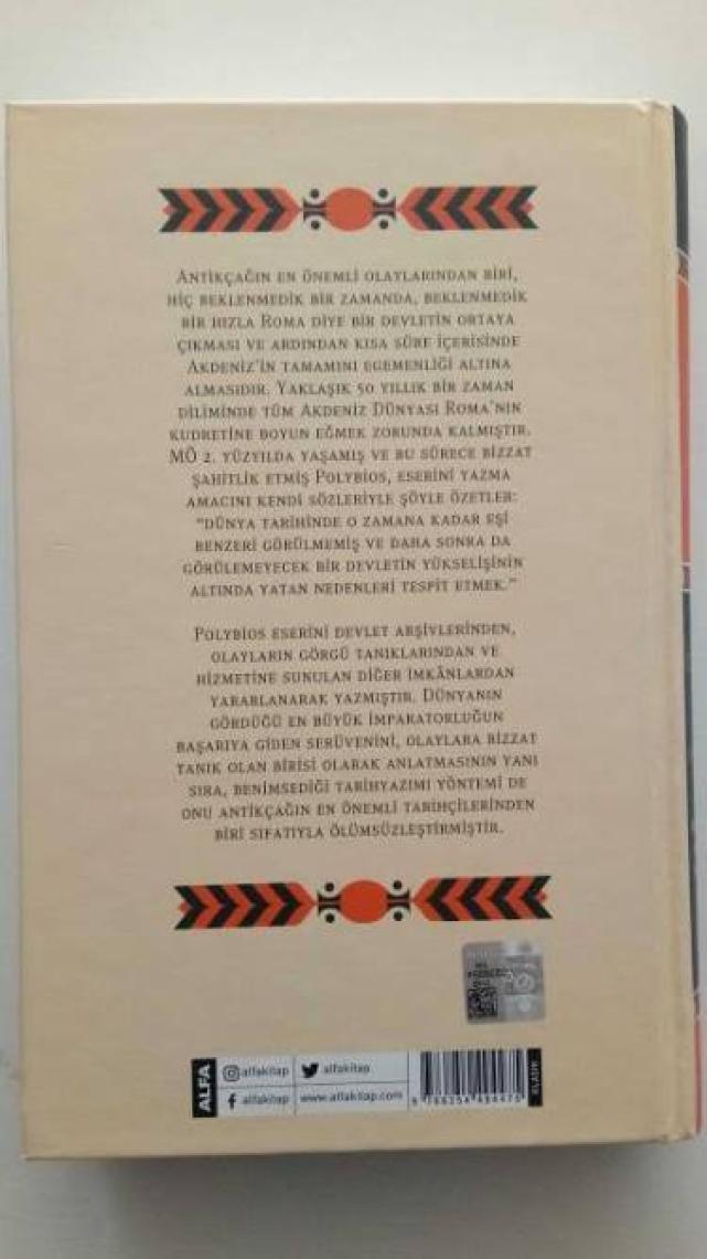Akdeniz Dünyası ve Roma’nın Yükselişi I ve II. Kitap (Ciltli) - Polybios