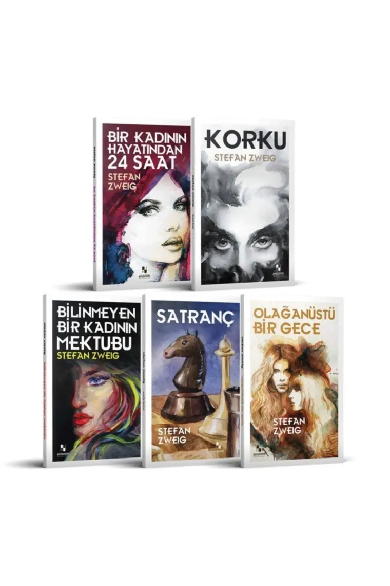 Stefan Zweig Seçme Eserler 5 Kitap  Kutulu