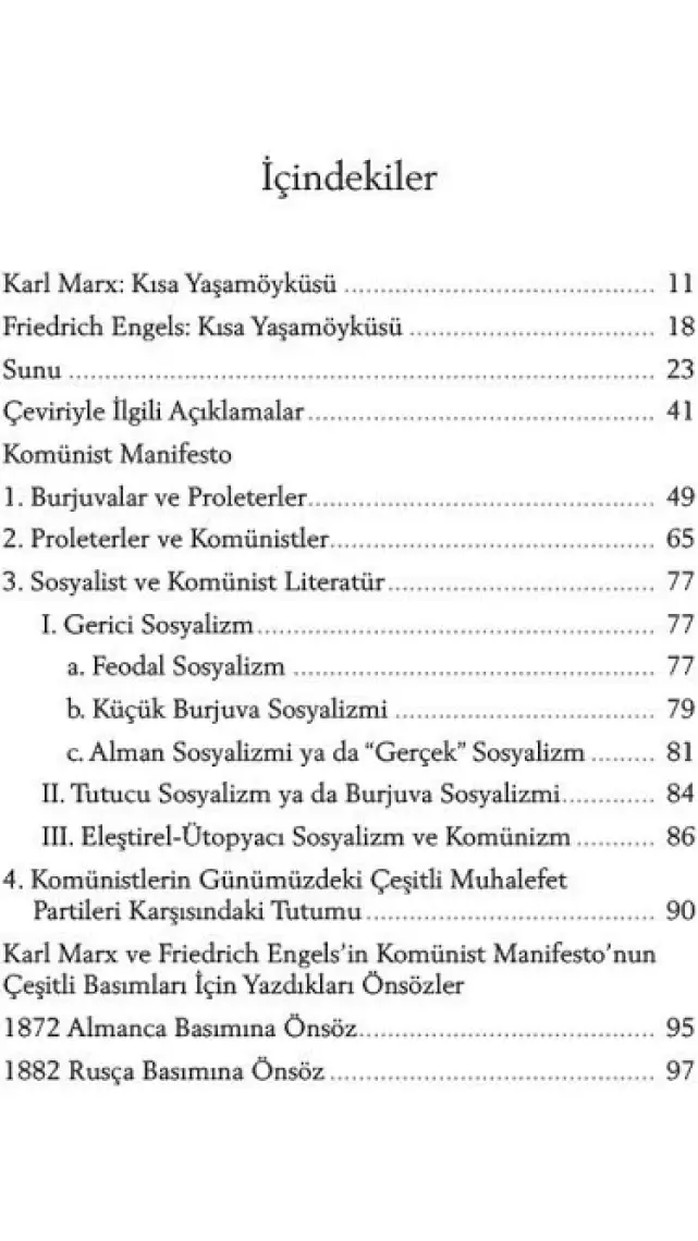 Komünist Manifesto - Karl Marx-Friedrich Engels