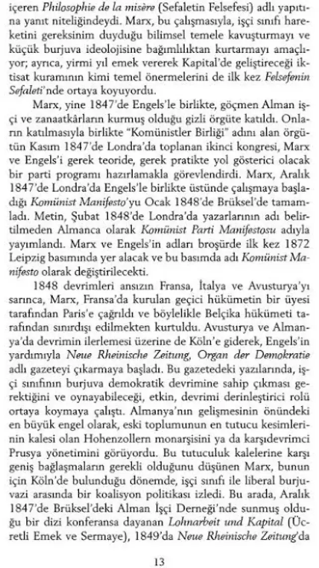 Komünist Manifesto - Karl Marx-Friedrich Engels