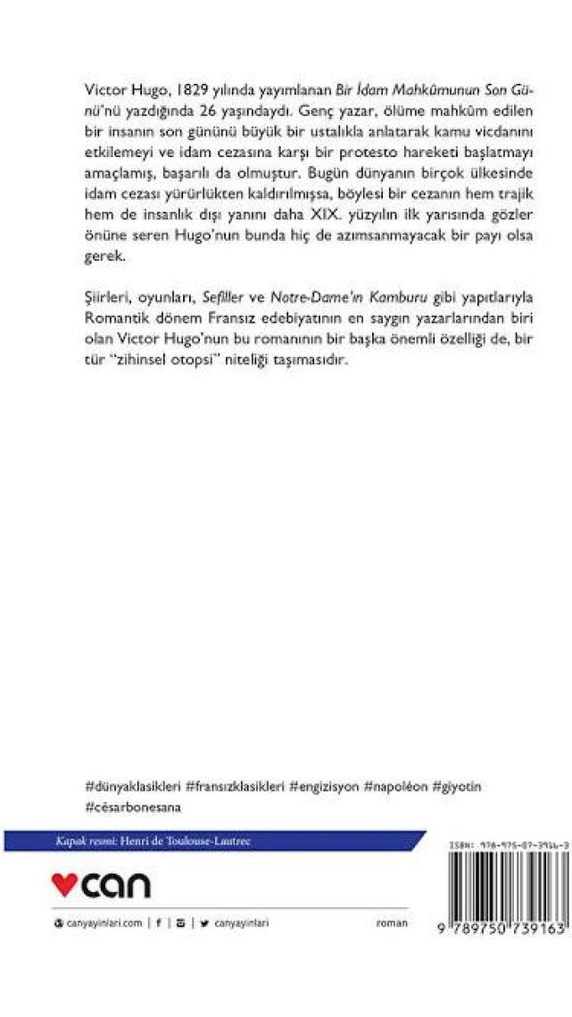 Bir İdam Mahkumunun Son Günü - Victor Hugo