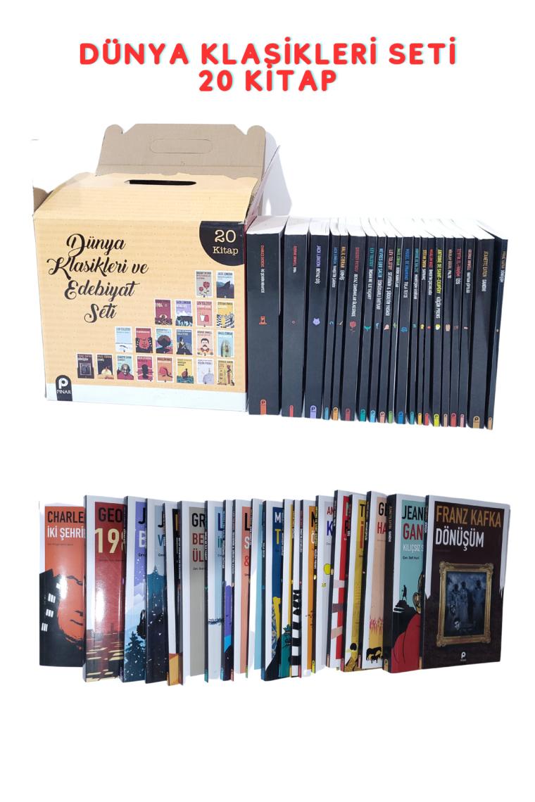 Pınar Yayınları Dünya Klasikleri Kutulu Set (20 Kitap)