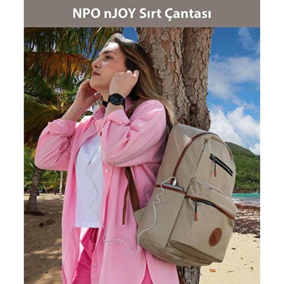 Npo NJ01AH 16" Hardal Notebook Sırt Çantası