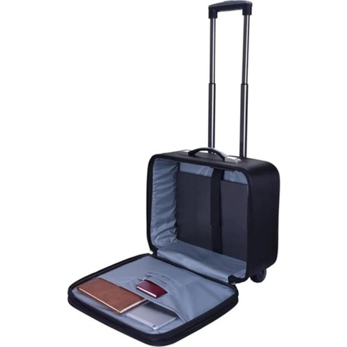 TahTicMer Çekçekli Pilot Çantası Büyük Boy Lüx Kasalı Teknik Servis Çantası Pilot Hostes Evrak Laptop Notebook Çantası Siyah