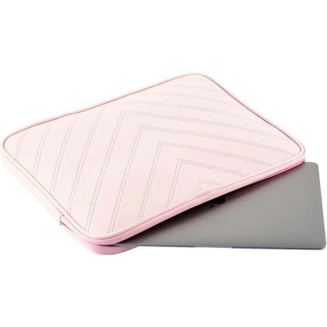 NS Reliable Notebook Laptop Macbook Çantası Suni Deri 13"-13.6" Inç - 800-DÜZ Açık Pembe