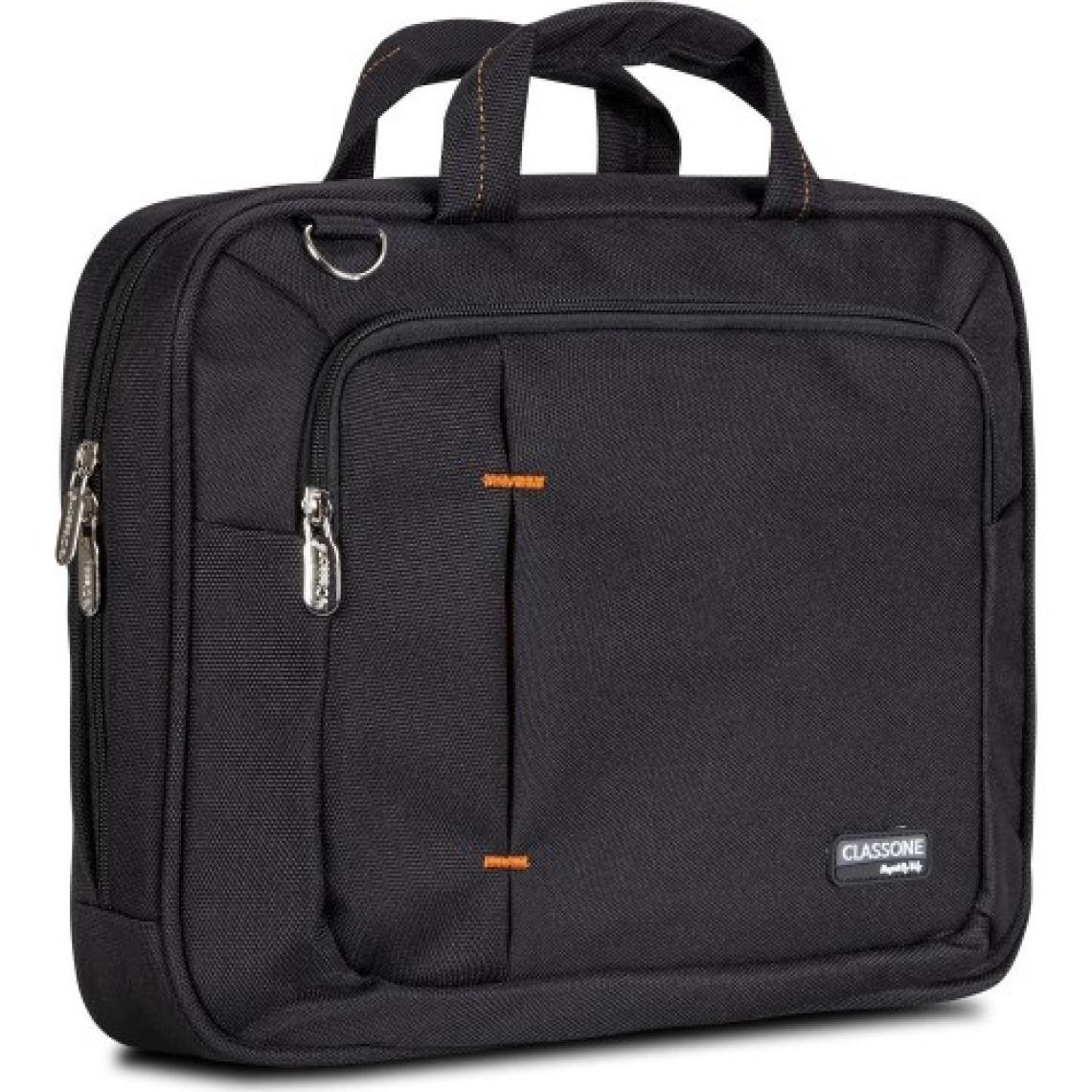 Classone UL160 15,6 inç Laptop Çantası Notebook Çantası El Çantası-Siyah