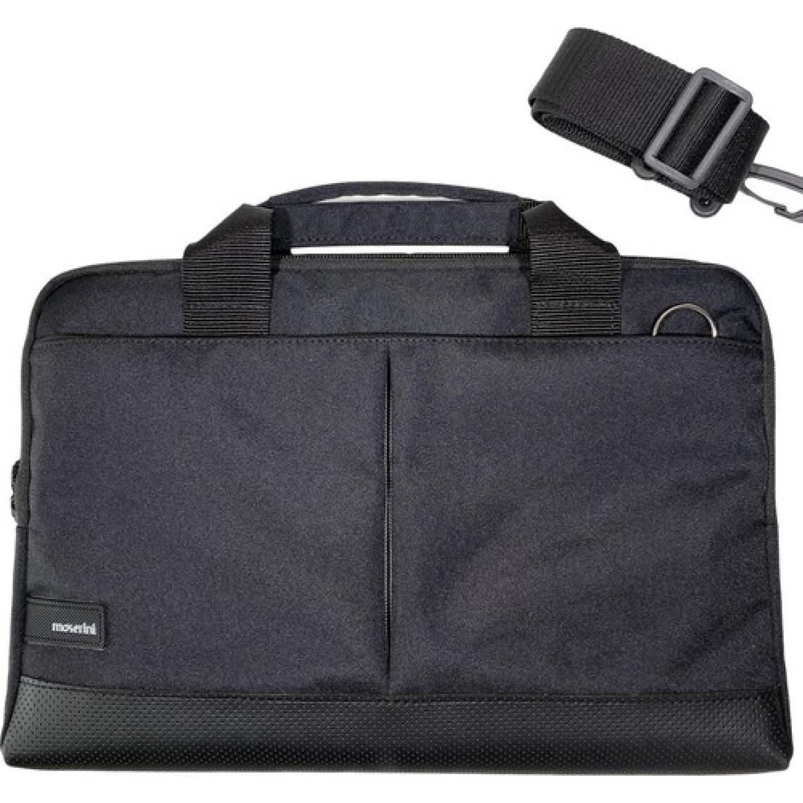 Moserini 13" - 13.3" Taban Korumalı. Omuz Askılı Macbook Air-Pro Siyah Laptop Çantası