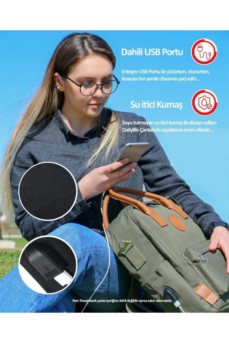 Npo Dailylife 16" Unisex Smart Notebook Günlük Sırt Çantası-Pembe (DL01P)
