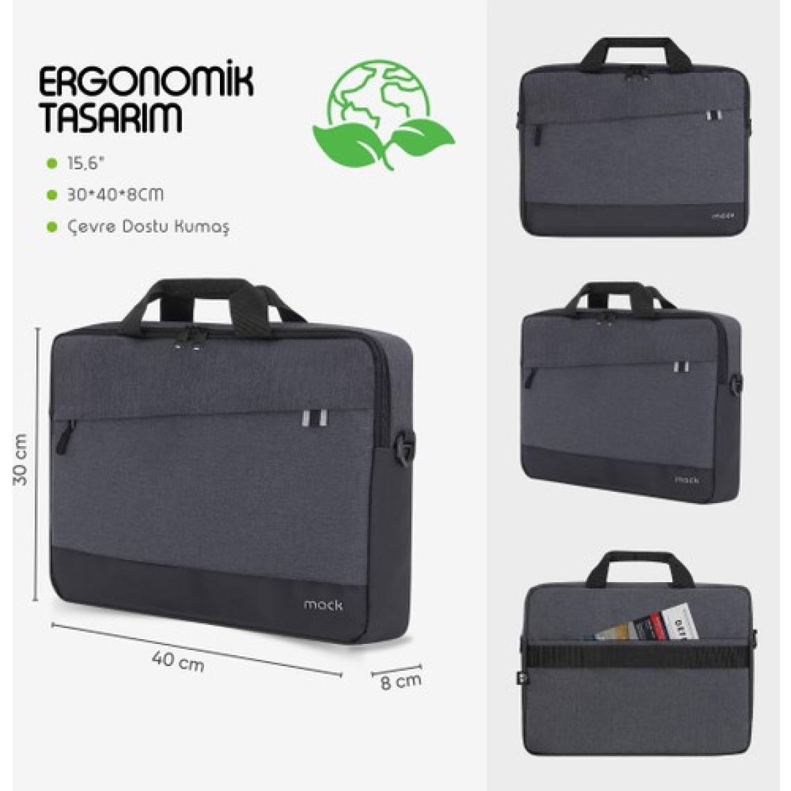 Mack MCE-1101 15.6" Unıcıty Eco Notebook Çantası Siyah