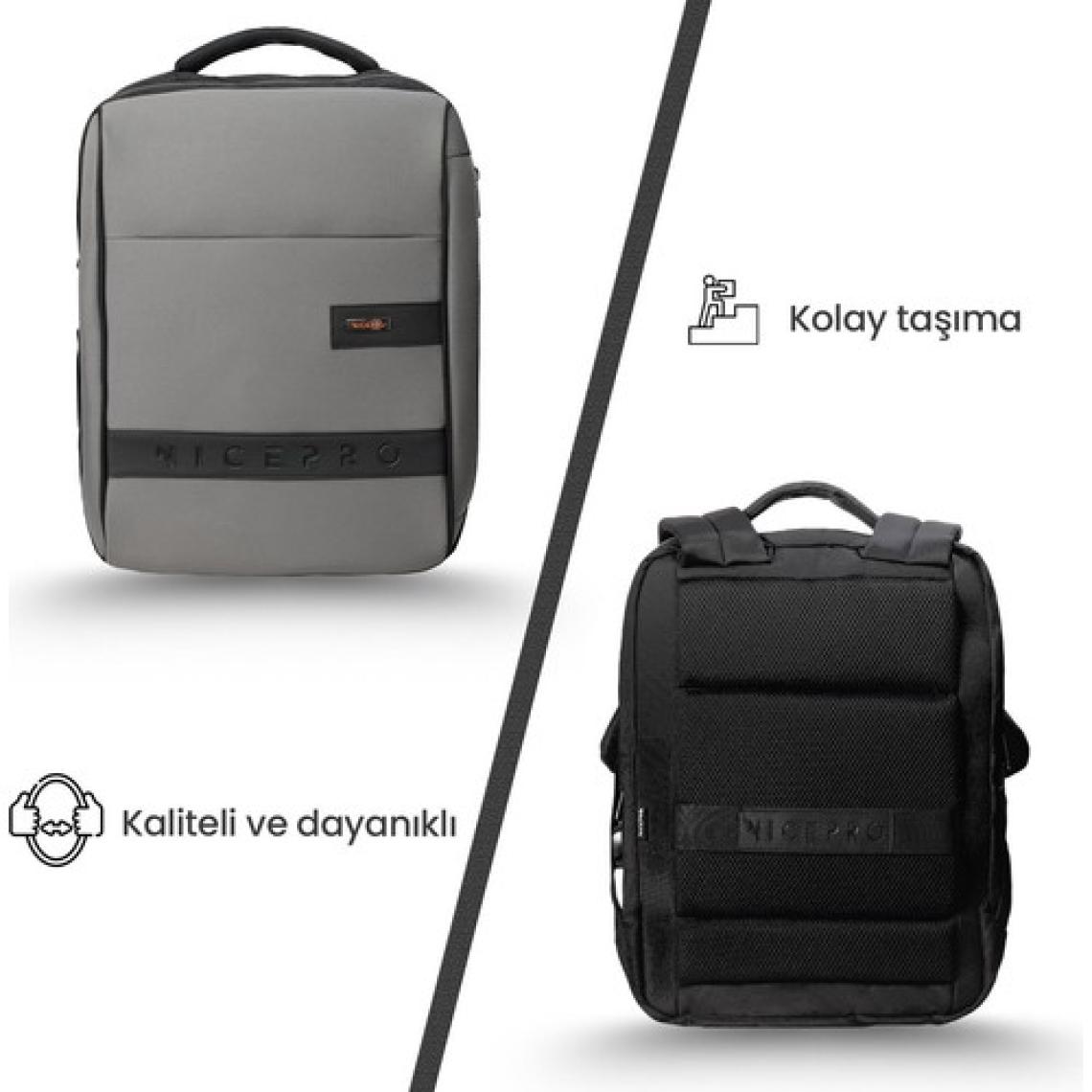 Npo Prestige 16" Smart Notebook Sırt Çantası-Gri