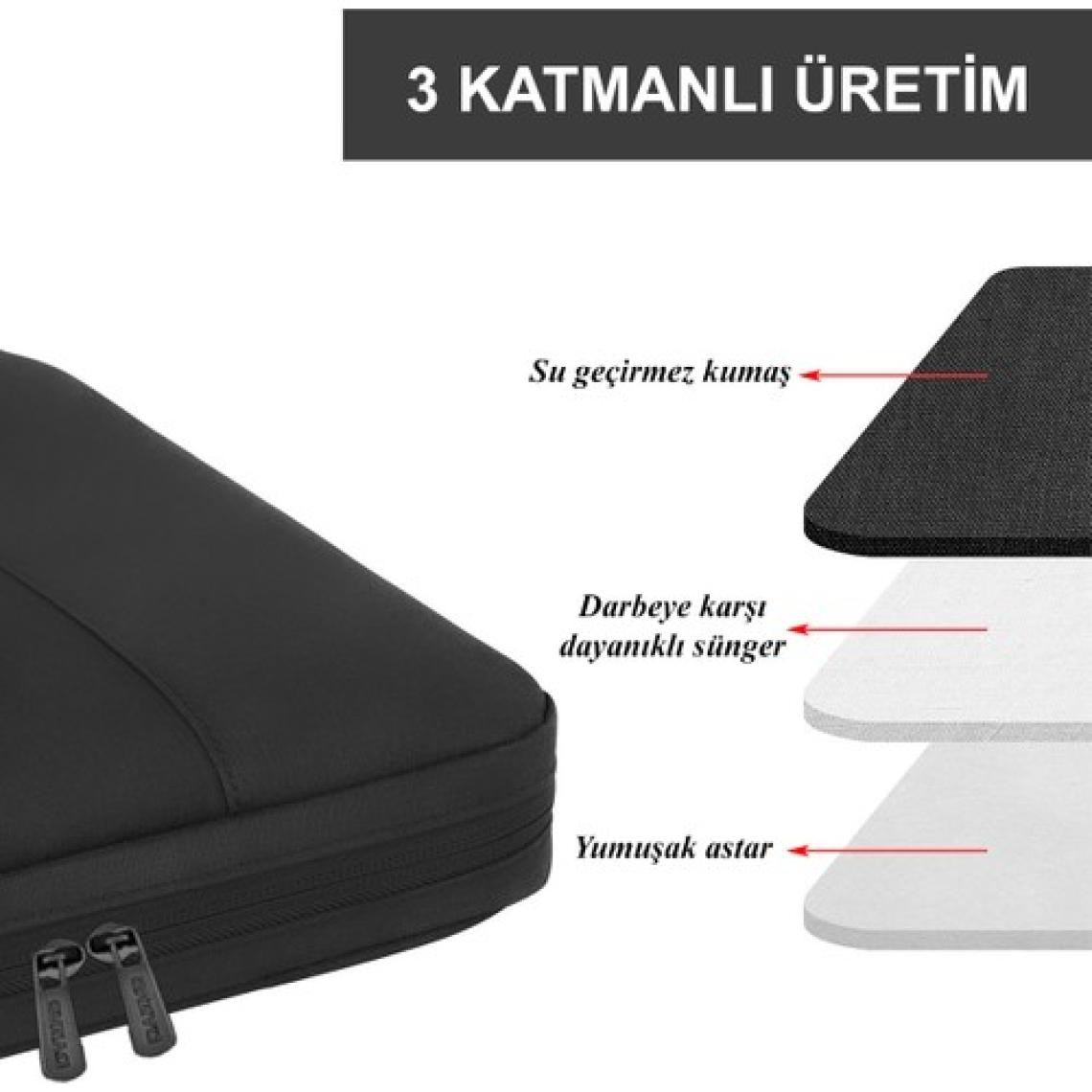 D'vers 14-15.6-16.1-16.9 Inç Organizer Siyah Unisex El, Omuz, Bilgisayar, Notebook, Laptop Çantası