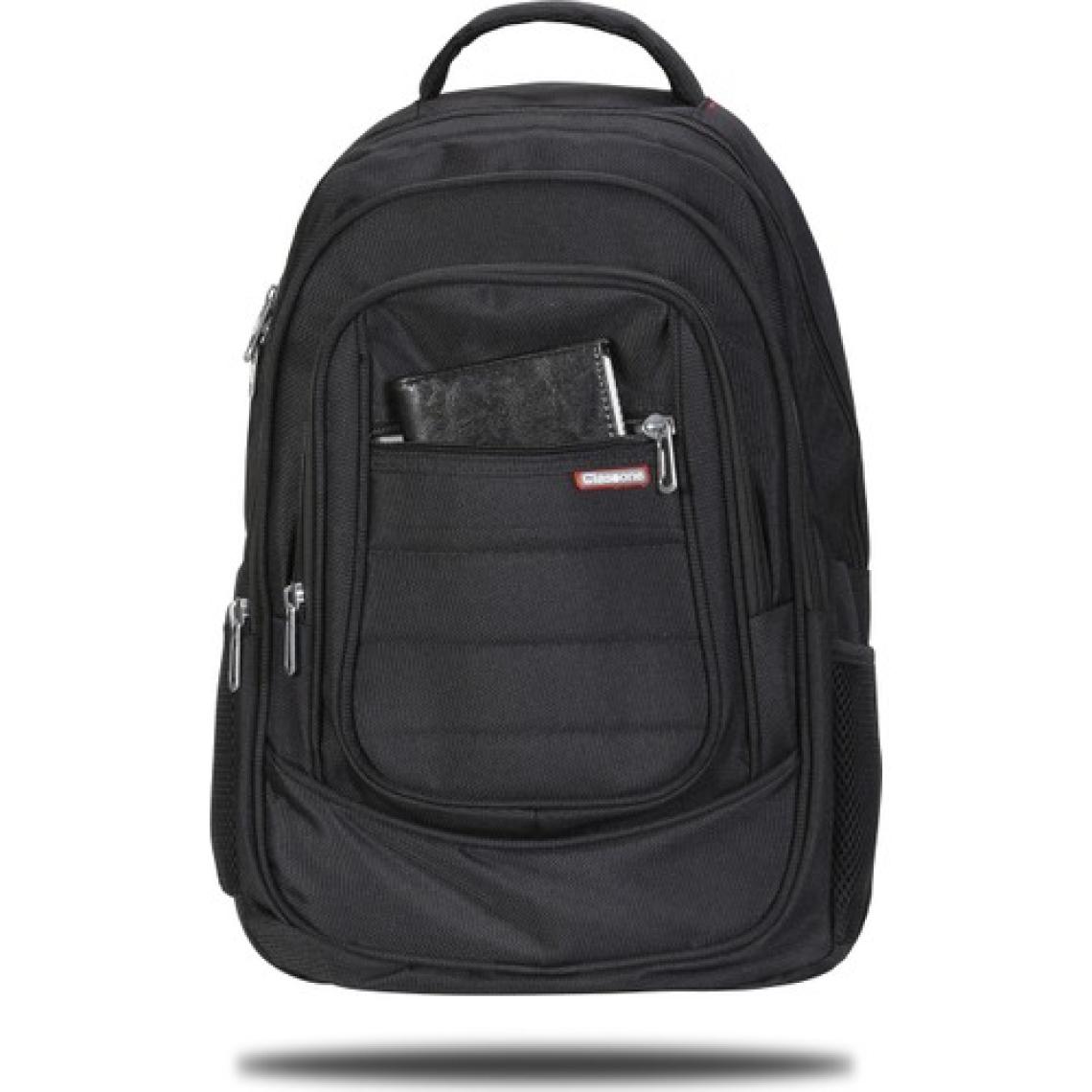 Classone BP-L200  Palermo Serisi WTXpro Su Geçirmez Kumaş  15,6" Uyumlu   Laptop, Notebook Çantası -Siyah