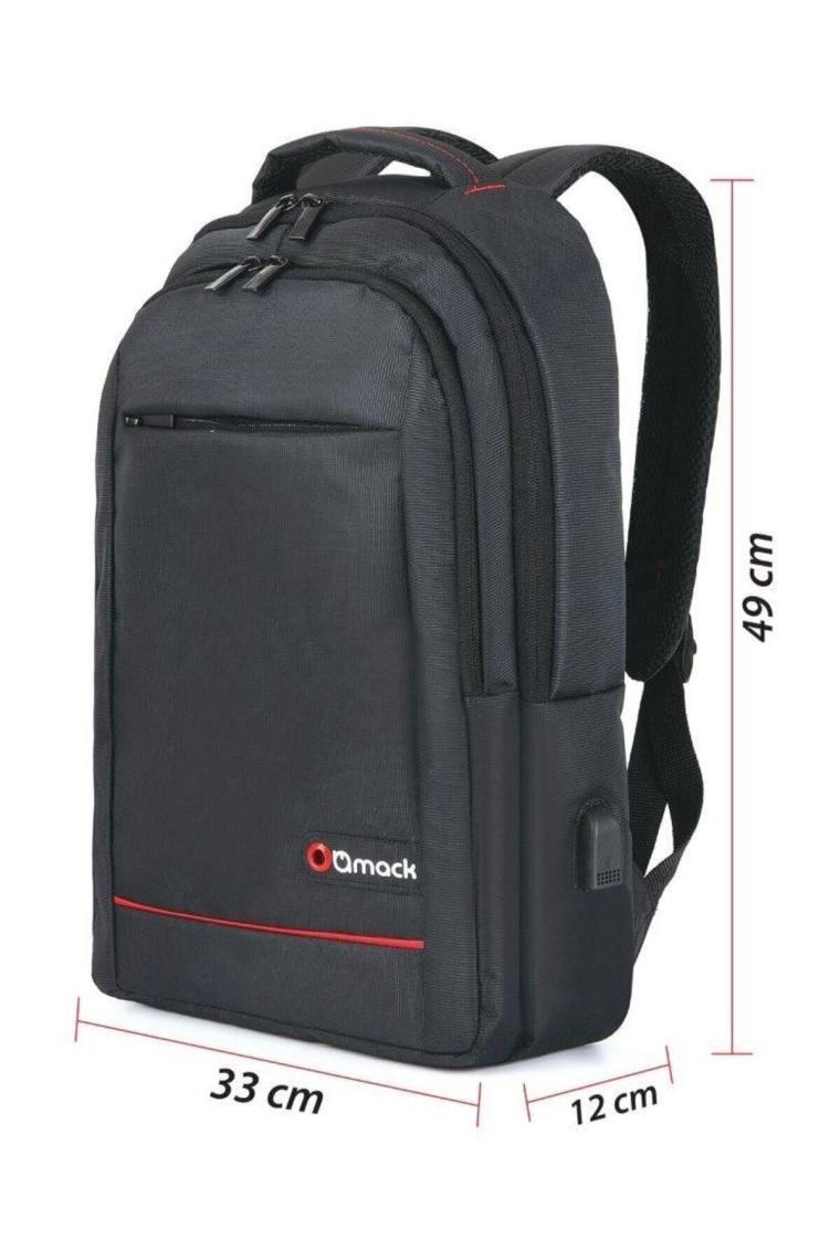 MCC-007 17.3" Office USB Girişli Notebook Sırt Çantası Siyah