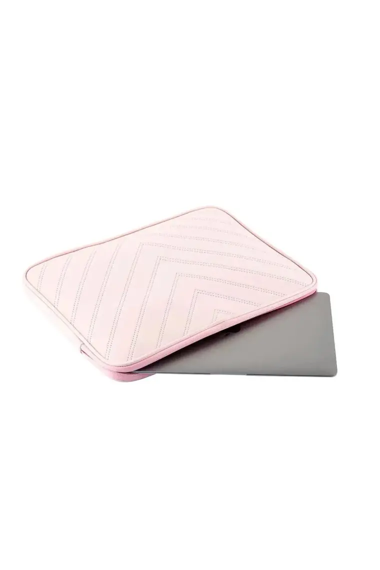 NS Reliable Notebook Laptop Macbook Çantası Suni Deri 15.6" Inç - 800-DÜZ Açık Pembe