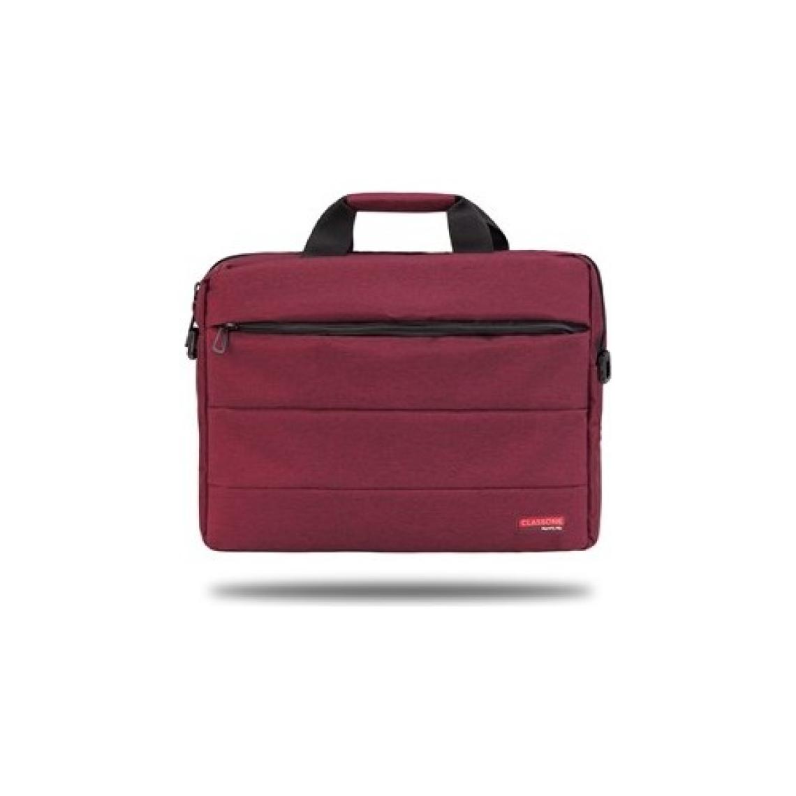 Classone Romeo Serisi TL2405 13-14 Inch Uyumlu Su Geçirmez Kumaş Laptop Çantası Bordo
