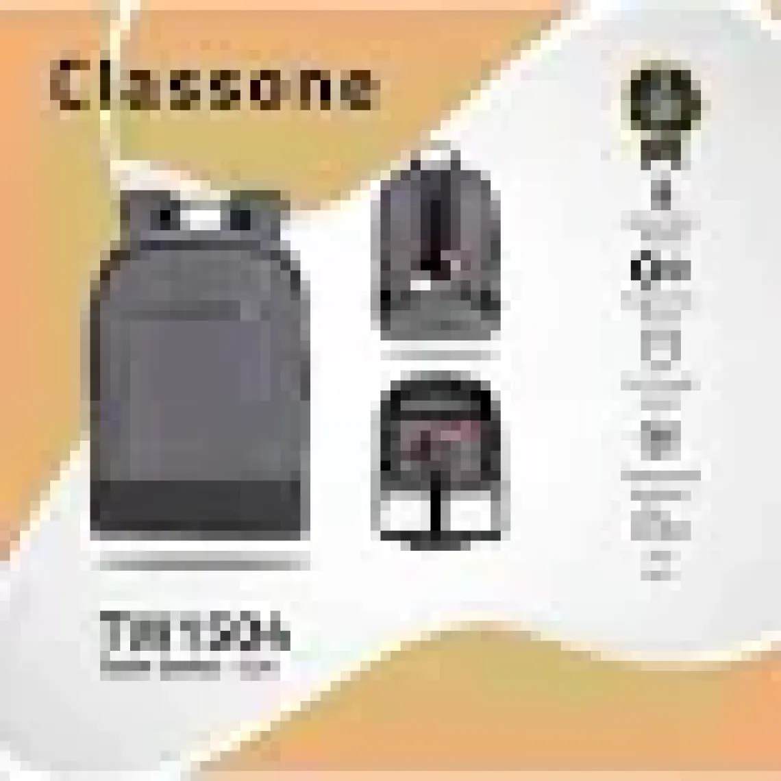 Classone BP-TW1504 TwinColor Serisi  WTXpro Su Geçirmez Kumaş  15,6"  Laptop Notebook Sırt  Çantası - Gri