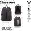 Classone PR-R174 Roma Serisi Su Geçirmez Kumaş 17" Laptop ,notebook Sırt Çantası-Gri
