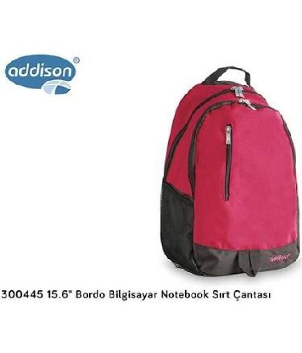 Addison 300445 15.6 Bordo Bilgisayar Notebook Sırt Çantası