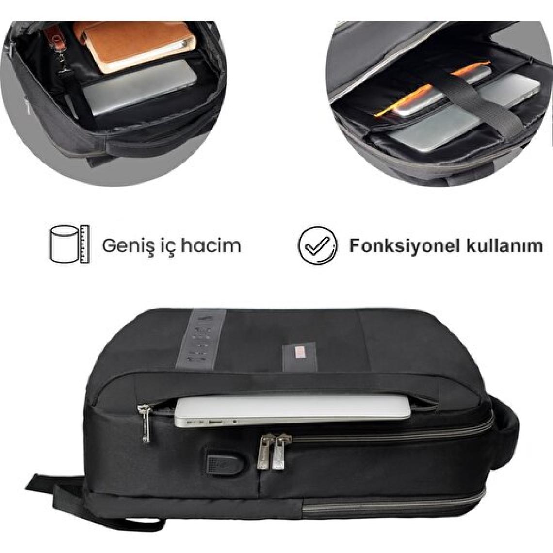 Npo Prestige Smart 16" Siyah Notebook Sırt Çantası