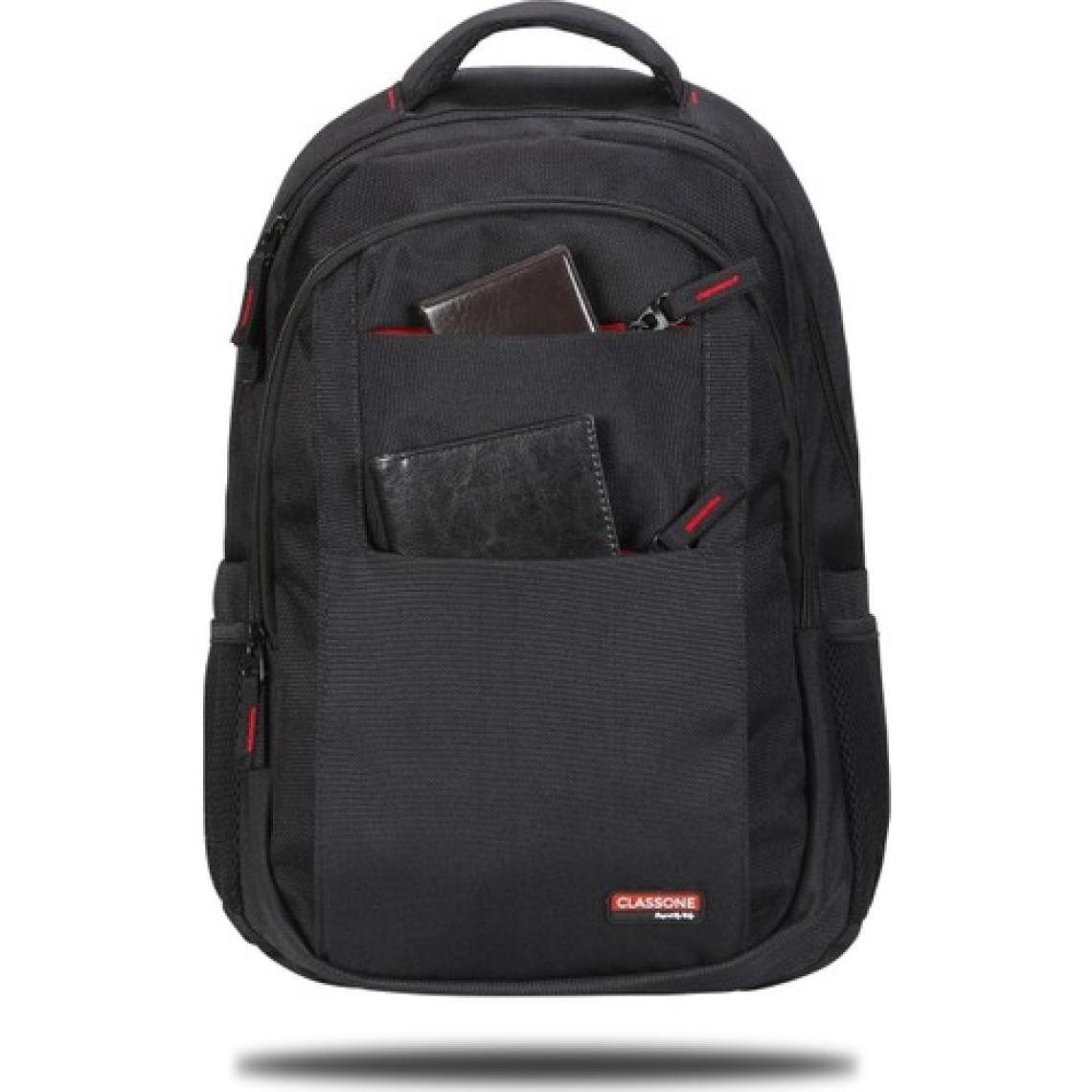 Classone BP-L300  Siena Serisi WTXpro Su Geçirmez Kumaş  15,6" Uyumlu  Laptop, Notebook Çantası -Siyah