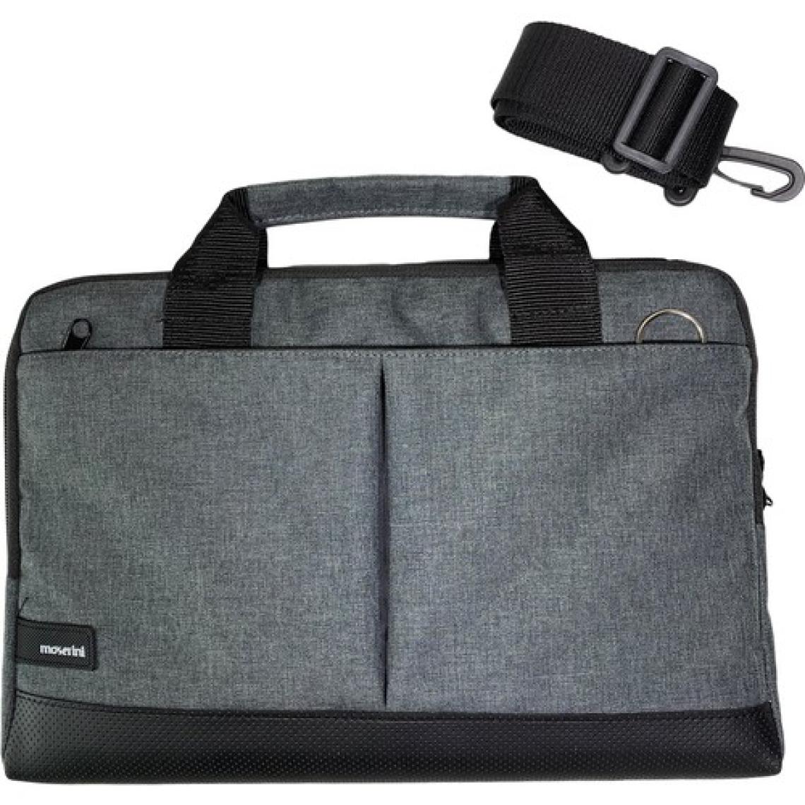 Moserini 13" - 13.3" Taban Korumalı. Omuz Askılı Macbook Air-Pro Gri Laptop Çantası